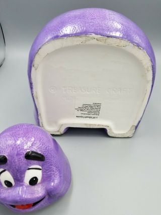 Treasure Craft McDonald ' s Grimace Cookie Jar Ronald McDonald Purple Teddy Bear 8