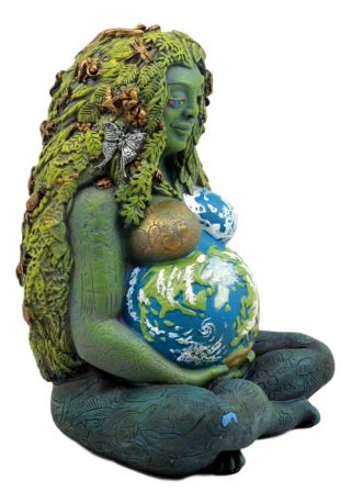 Fertility Millennial Gaia Earth Mother Goddess Te Fiti Oberon Zell 7 " Statue