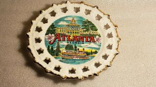 Vintage Atlanta Georgia Souvenir Hanging Plate