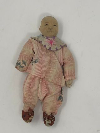 Antique Miniature Wooden Door Of Hope Chinese Doll