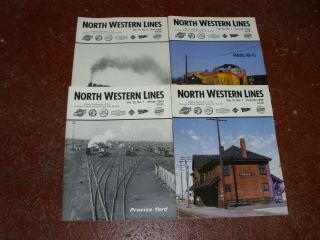 Cnw Historical Society North Western Lines Magazines (4) Issues From 1988 - 1989