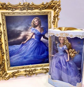 Disney Store Limited Edition Cinderella Live Action 17 " Doll Lily James