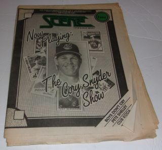 1986 - - Cleveland Scene - Rock And Roll Newspaper - - Cory Snyder Cover