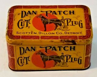 Vintage Dan Patch Cut Plug Tobacco Tin