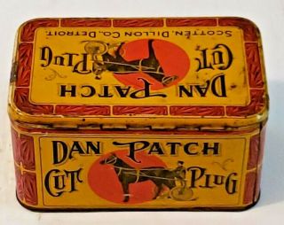 Vintage Dan Patch Cut Plug Tobacco Tin 2