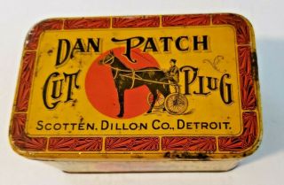 Vintage Dan Patch Cut Plug Tobacco Tin 5