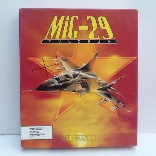Mig - 29 Fulcrum 3.  5 " Pc Big Box Ibm Complete Domark Computer Game.