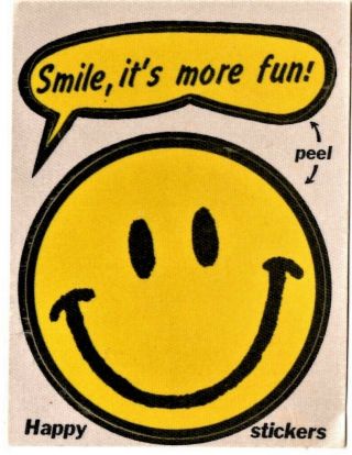 Vintage Yellow Smiley Face 1960 