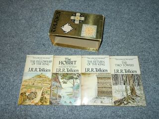 1978 Vintage Tolkien The Hobbit Lord Of The Rings 4 Book Boxed Set