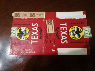 Texas - Netherlands Cigarette Pack Label Wrapper