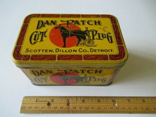 Vintage Tobacco Tin - - Dan Patch Cut Plug Tobacco