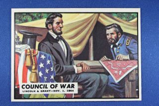 1962 Topps Civil War News - 79 Council Of War - Nr