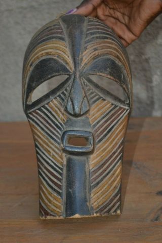 African Art Tribal Songye Mask From Congo Drc
