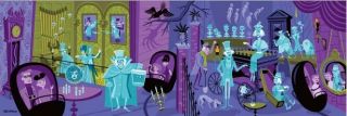 Disney D23 Expo 2019 Haunted Mansion 31 Ghosts Pano Deluxe Print By Shag Le 100