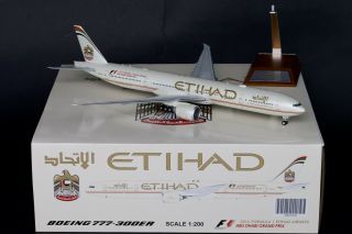 Etihad B777 - 300er Reg: A6 - Etq Jc Wings 1:200 Diecast Xx2960