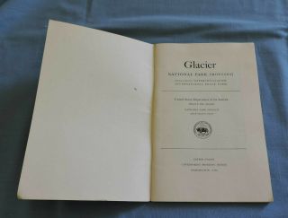 1936 Glacier National Park Souvenir,  Fold - Out Map & Ranger Naturalist Service 3