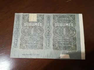 Sublimes - Argentina Cigarette Pack Label Wrapper