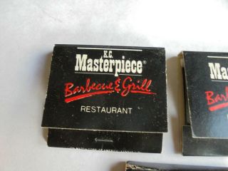3 Cool Vintage KC Masterpiece BBQ Restaurant Advertising Matchbook Covers 4