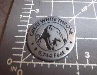 Zion National Park Utah,  Great White Throne,  Collector 1 Inch Metal Token