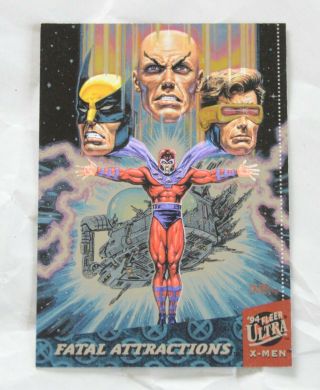 1994 Fleer Ultra X - Men Walmart Silver X - Overs 6 Fatal Attractions Marvel