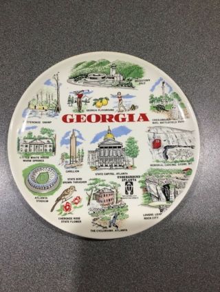 Vintage Georgia Souvenir Plate