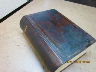 Early Antique Polyglott Family Bible 1834 Past Restoration 11 X 7 1/2 X 3 3/4