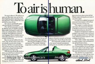 1992 1993 Honda Civic Del Sol - 2 - Page Advertisement Print Art Car Ad J755