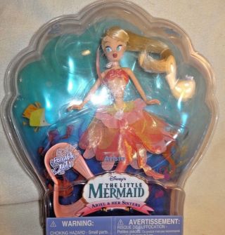 Disney The Little Mermaid Ariels Sister Arista Doll With Poseable Tail Nip