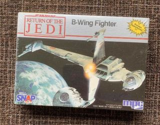 Star Wars Return Of The Jedi,  B - Wing Fighter (mpc Model Kit,  1983) Rare Nip