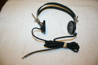 Vintage Trimm " Featherweight " Headphones Tube And Crystal Radios