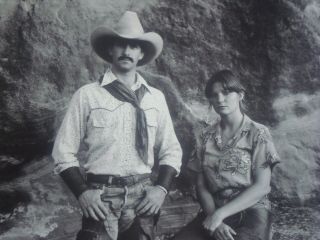 Jay Dusard Cowboy Portrait Rw & Denise Hampton Ls Ranch Tx Collectible 1982 -