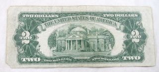 Series 1928 A Red Seal 2 Dollar Bill 1928 F Paper Money United States 2
