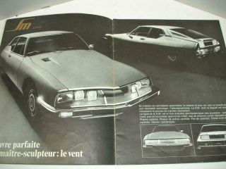 SM Citroen ' s Maserati - engined Agent Citroen 61 Sales Brochure In French 3