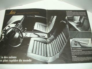 SM Citroen ' s Maserati - engined Agent Citroen 61 Sales Brochure In French 4