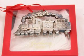 Gorham Santa Train Ornament Silver