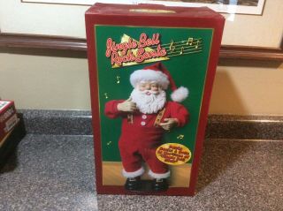1998 1st Edition Rock & Roll Christmas Jingle Bell Rock Dancing Santa Claus Box