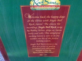 1998 1st Edition Rock & Roll Christmas Jingle Bell Rock Dancing SANTA CLAUS Box 4