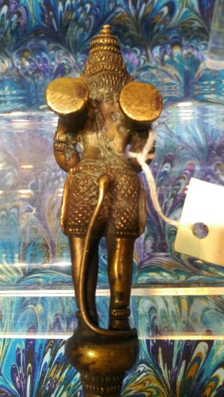 Havan Vedic Spoon Hanuman Figurine Hindu Figural Candle Snuffer Bronze Finish 5