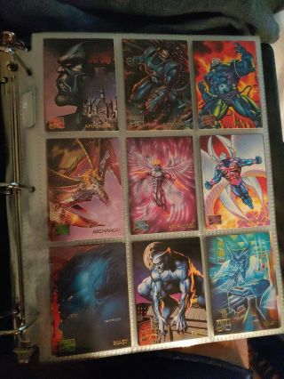 1995 Marvel Masterpieces Series Iv 4 Fleer Complete Card Set 1 - 151 X - Men