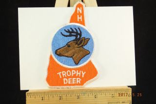 Hampshire Deer Trophy Buck Hunting Nh State Souvenir Embroidered Patch