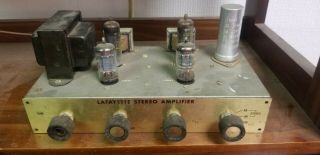 Lafayette Stereo Amplifier Model Kt 126 Turns On And Tubes Light