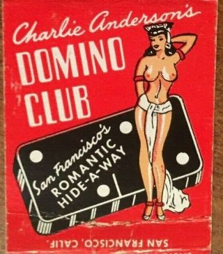 Matchbook Cover Charlie Anderson 