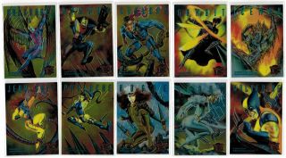 1995 X - Men Fleer Ultra Marvel Sinister Observations 10 Card Insert Chase Set