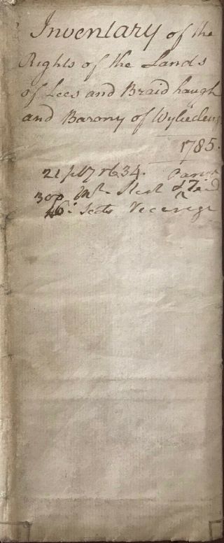 1785 Charter Granted By Queen Ann Berwickshire Lands Of Lees & Braidhaugh 14page