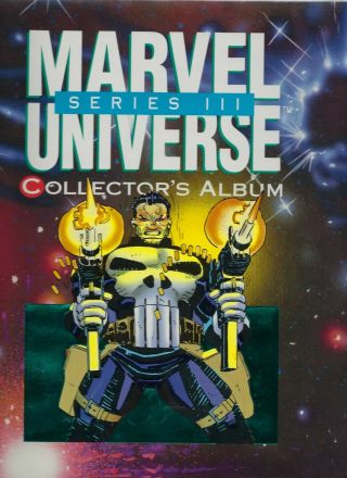 1992 Marvel Universe Iii Complete Card Set W/ 5 Holograms & Album/binder