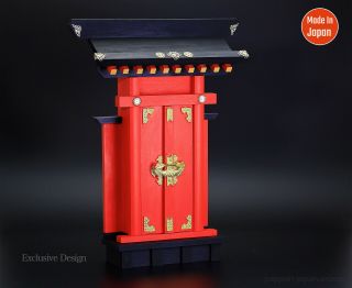 Exclusive Design Japan Inari Kamidana Household Shinto Altar Shrine God House