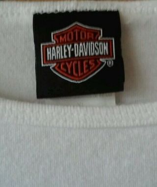 Vintage Harley Davidson T - Shirt 100 Years White Women ' s XL Las Vegas Nevada 3