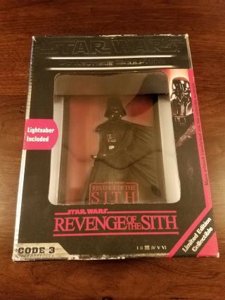 Code 3 Star Wars Revenge Of The Sith Movie Poster Sculpture Mib