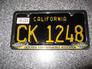 Aaa License Plate Frame,  Metal Chromed,  Only