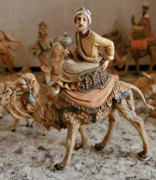 Vintage Italy Fontanini Nativity Figures Set of 13 8